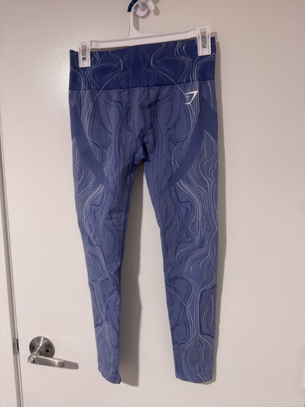 Gymshark Navy-Blue Abstract Print Leggings